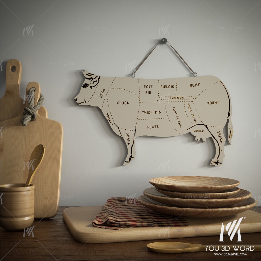 Wooden set for the kitchen